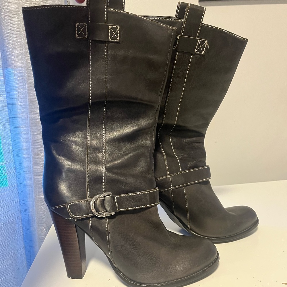 Ralph Lauren Knee-High Leather Boots